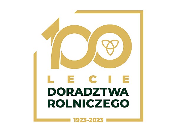 Logo 100-lecia doradztwa rolniczego w Polsce